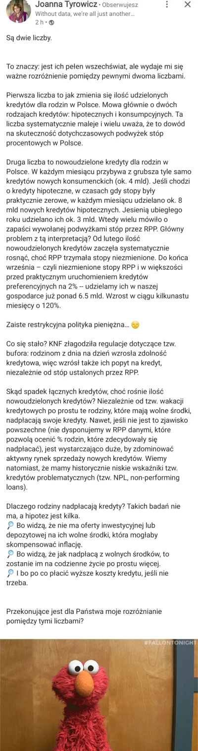 Kolczaneiro - Pani Profesor Tyrowicz (jak zawsze z wielkiej litery) przemawia 

#nbp ...