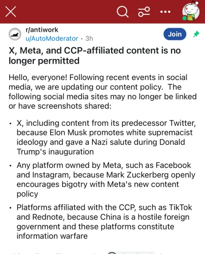 AMBIWALENTNYPSIUR - Wolność  słowa na redicie XD Wprowadzili zakaz wstawiania linków ...