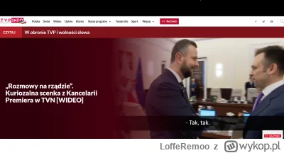 LoffeRemoo - Kuriozalna scenka w Kancelarii Premiera, bo Kosiniak zapytał Domańskiego...