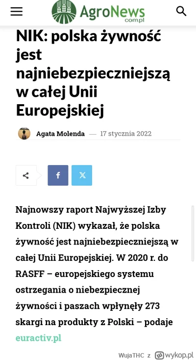 WujaTHC - #protestrolnikow zatrute zboże z ukrainy fujka
Zatrute zboże od polskiego r...