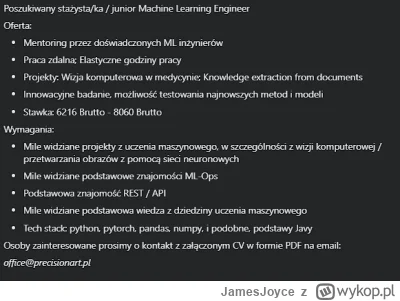 JamesJoyce - #naukaprogramowania #sztucznainteligencja

Mircy załączam, może komuś si...