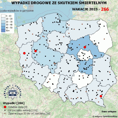 Salido - Minął 50. (z 70) dzień wakacji.

W ciągu ostatniej doby miały miejsce 4 wypa...