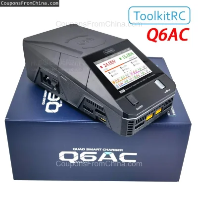 n____S - ❗ ToolkitRC Q6AC AC 400W DC 1000W 15Ax4 RC Battery Charger
〽️ Cena: 156.09 U...