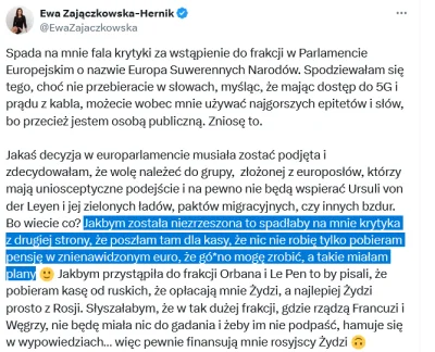 M4rcinS - Witam,
Pani Ewa Zajączkowska narzeka, że by musiała się zmierzyć m.in. z he...