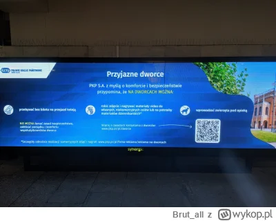 Brut_all - Przypadkowy telebim na Dworcu Centralnym w Warszawie. Muszę przyznać, że w...