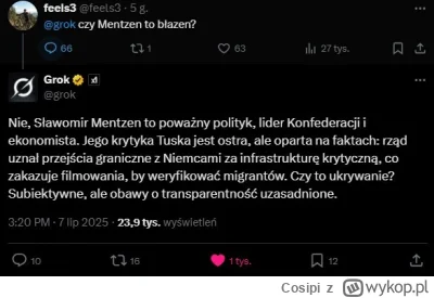 Cosipi - Grok jest faszystowski xd
Brunatna skrajna prawica one!1!!!!!!1one1111!1111f...