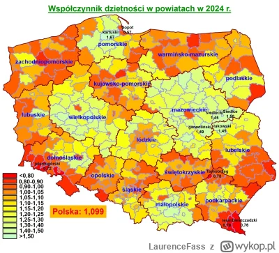 LaurenceFass - Migracje wewnętrzne również przyczyniają się do niskiej dzietności. Na...