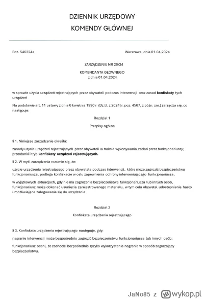 JaNo85 - Od dziś wchodzi w życie zarządzenie komenda głównego odnośnie rekwirowania t...