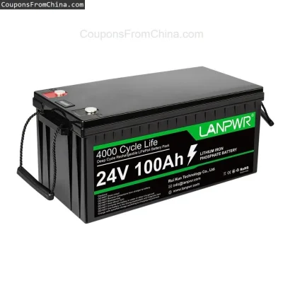 n____S - ❗ LANPWR 24V 100Ah LiFePO4 2560Wh Battery Pack [EU]
〽️ Cena: 548.75 USD (dot...