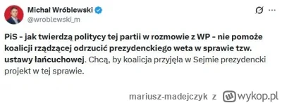 mariusz-madejczyk - Tak jak pisałem wcześniej. Co z tego, że pis głosował wcześniej z...
