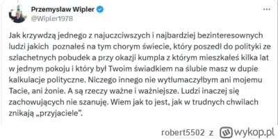 robert5502 - Wipler nazwał "jednym z najuczciwszych i najbardziej bezinteresownych lu...