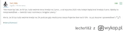 lecho182 - "Nie może być tak, że ludzie kupują teraz mieszkanie za 17 000 zł za m2., ...