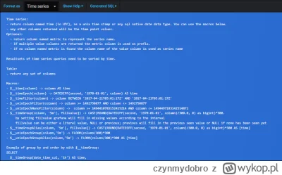 c.....o - @mccloud:  dodaj WHERE $__timeFilter(TwojaKolumnaTime)
Dodatkowo użyj ORDER...