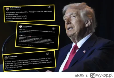 afc85 - pisowcy zachwyceni nowym ambasadorem #usa w Polsce

znalezisko

#bekazpisu #n...