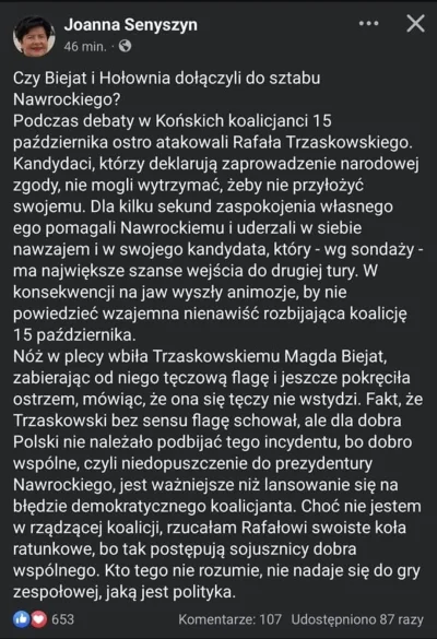 Logan00 - #polityka w pierwszej na Senyszyn
