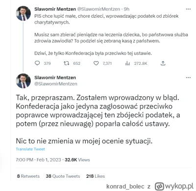 konrad_bolec - @leburaque a kto to zagłosował za podatkiem od darowizn (wcześniej kła...