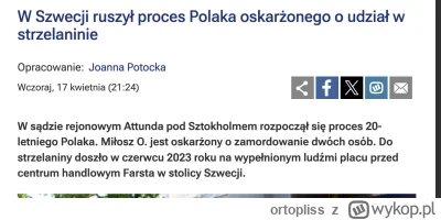 ortopliss - przeklęci imigranci i ich ubogacenie kulturowe :( szwecja upada na serio
...