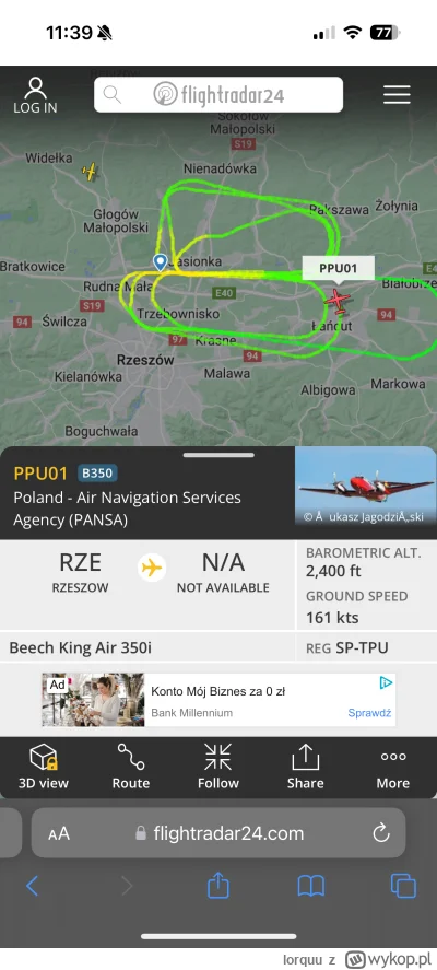 lorquu - #flightradar24 #rzeszow A ten co tak dzisiaj lata w kółko?