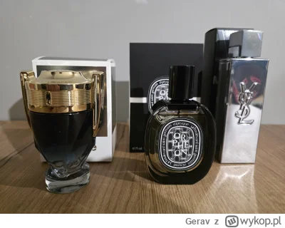Gerav - Sprzedam

1. Invictus Parfum 100ml (ubytek ocena własna) 200 2. Myslf Absolu ...