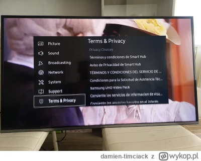 damien-timciack - Dostałem (smart) TV, działa powiedzmy w 80%, dobrze gra muzę, i moż...