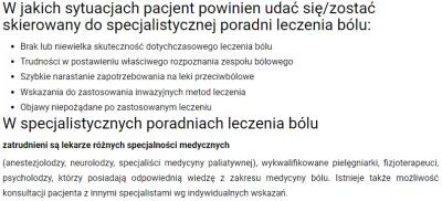 Nemayu - @ignis84: Są jeszcze typowe poradnie leczenia bólu. Zajmują się konkretnie b...