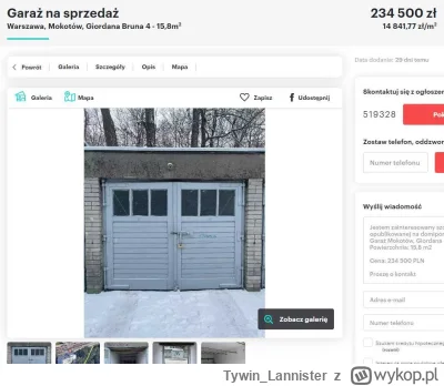 Tywin_Lannister - @teslamodels: ten garaż dla singla do 200k to chyba w Polsce B. W D...