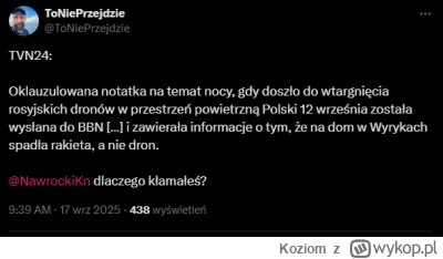 Koziom - @Koziom: A tutaj dowód, że Pałac Prezydencki był na bieżąco informowany w sp...