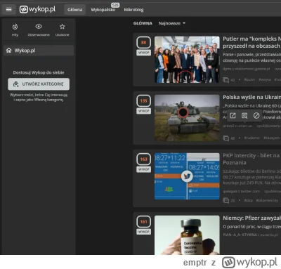 emptr - Jak się doda własną kategorię i potem ją usunie, to znikają wszystkie.
#wykop...