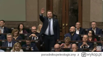 poradnikspeleologiczny - Ale w polskim parlamencie takie gesty? Wstyd i hańba panie C...