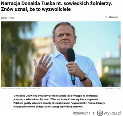 dziadyga1 - Kacapski bękart będący obecnie u władzy jest konsekwentny w swoich antypo...