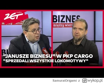 SamuraiOrigami - Wywiad z prezesem PKP Cargo z dzisiaj.
https://youtu.be/GlA87BJh3o?s...