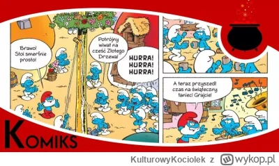 KulturowyKociolek - https://popkulturowykociolek.pl/recenzja-komiksu-smerfy-i-zlote-d...