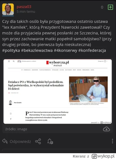 Kieranz - Treść komentarza została usunięta przez opa pedaua
Te same żałosne praktyki...