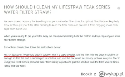 flookir - W tym sezonie pierwszy raz używałem w górach filtra do wody (lifestraw peak...