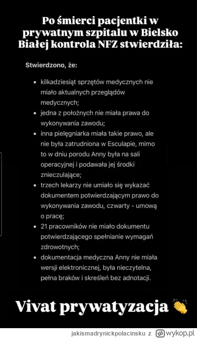 jakismadrynickpolacinsku - Taka ciekawostka...
#medycyna #nfz #esculap #bielskobiala ...