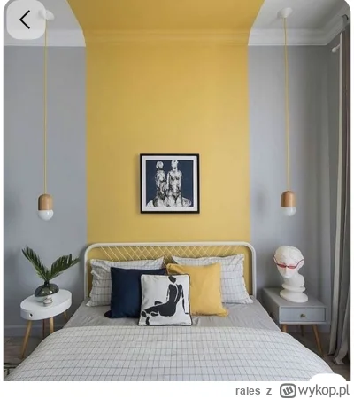 rales - Mam szarą sypialnię i chciałem machnąć po ścianie na szerokość łóżka taki żół...