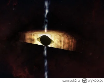 sznaps82 - Wizja artystyczna przedstawiająca przekrój Sagittariusa A*. Źródło: NASA/C...