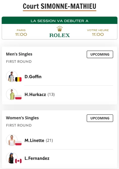 Logan00 - #tenis 

Hurkacz i po nim Linette jutro od 11:00

Sabalenka otwiera na głów...