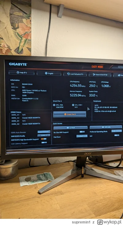 supremin1 - #komputery mam ram 5600 windows wykrywa 5200 co tu zmienic w tym bios żeb...