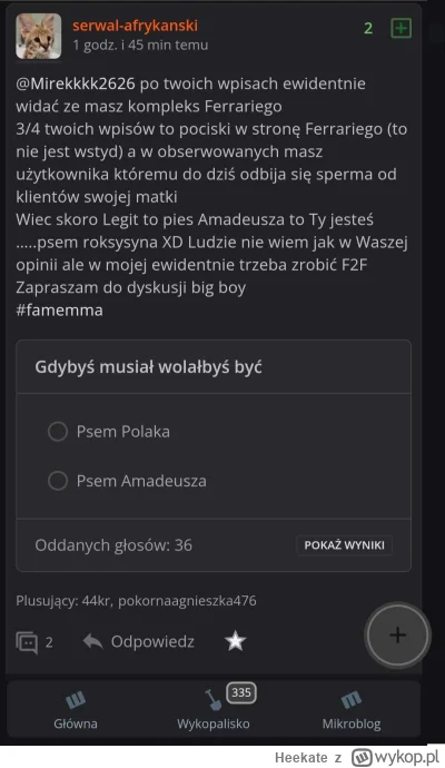 Heekate - @PogromcaPatusow: Ten tag już od dawna szura po dnie, wczoraj robili ankiet...