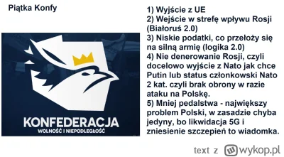 text - Powiem wam, że w sumie całkiem fajny program wyborczy. Nie rozumiem, dlaczego ...