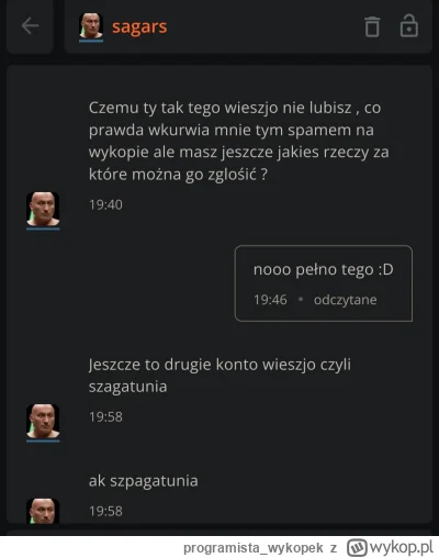 programista_wykopek - @wieszjo zjeszjo grubasku powiedz tam tej bandzie przydupasów s...