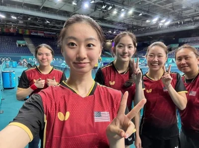 Niki666 - #paryz2024 Amerykańska drużyna kobiet w Ping ponga pokonała Chiny
