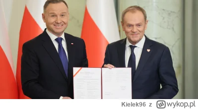 Kielek96 - Premier Donald Tusk który wydał polecenie przejęcia TV i Prezydent Andrzej...