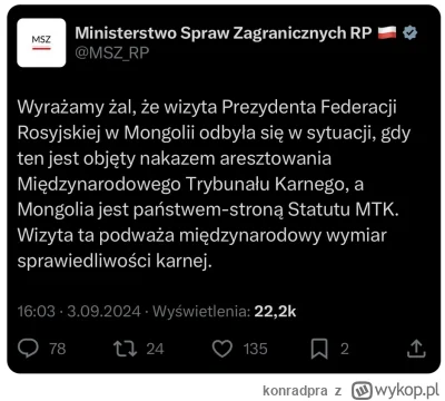 konradpra - #polska #tusk #Duda #polityka 

Polska nową Mongolią.