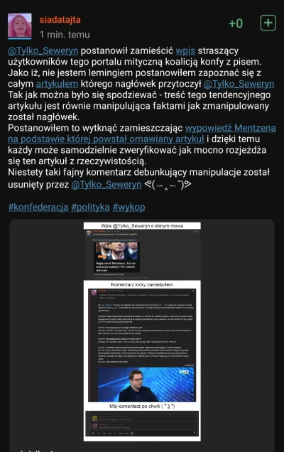 Tylko_Seweryn - @siadatajta kolejny wpis o mnie robi xD Jaka desperacja