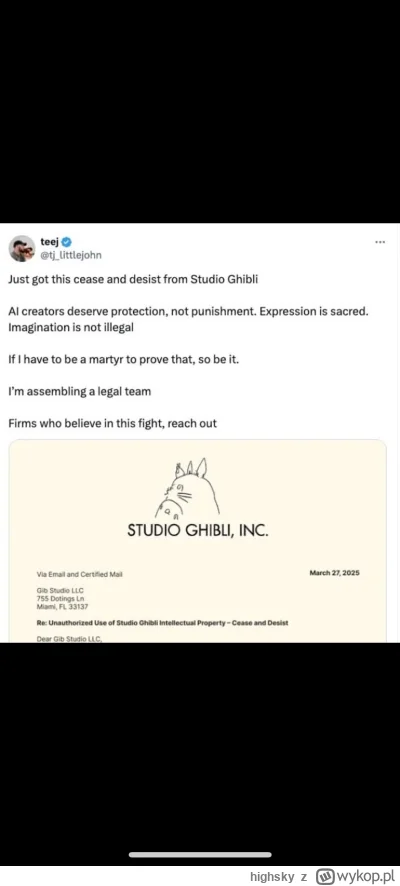 highsky - #ghibli #ai zaraz się może skończyć rumakowanie niestety.