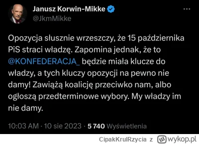 CipakKrulRzycia - #korwin #bekazkonfederacji #konfederacja #polityka #bekazkuca Tłuma...