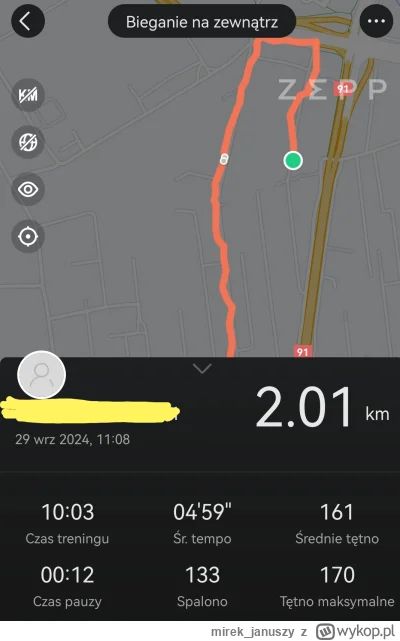 mirek_januszy - To mój pierwszy wpis w #bieganie 
Podszedłem do tego bez przygotowani...