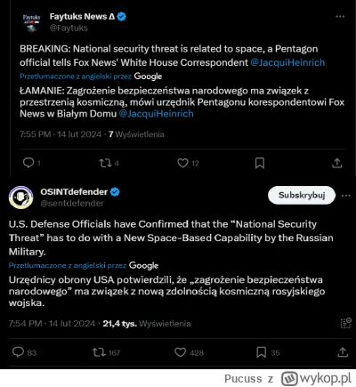 Pucuss - Ciekawe co to za kacapska broń ,że aż Amerykanie obsrani ( ͡º ͜ʖ͡º)
#ukraina...